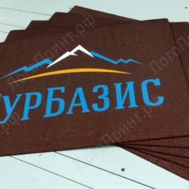 Производство ковриков для примерочных с логотипом.